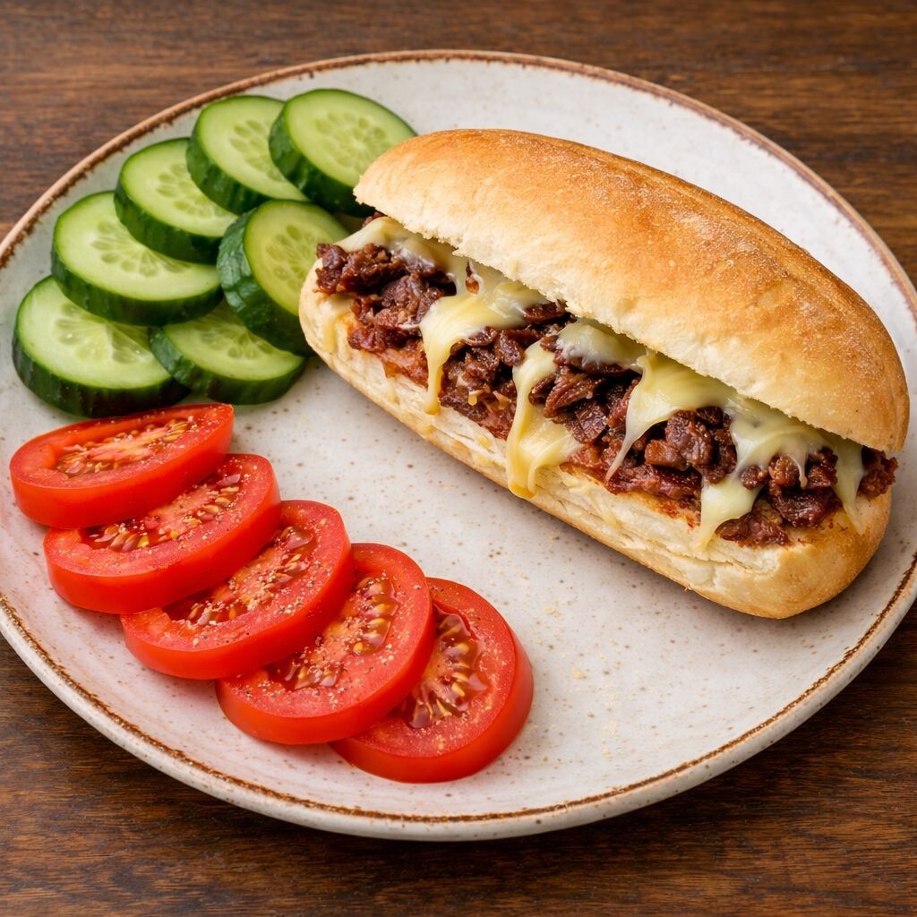 Kavurmalı Kaşarlı Sandviç Tost