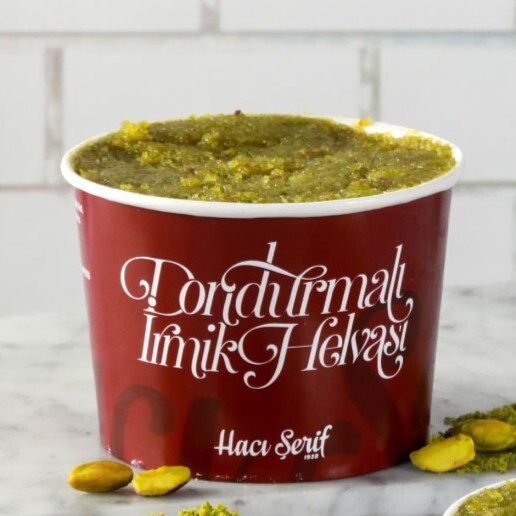 Antep Fıstıklı Dondurmalı İrmik Helvası (Büyük Büyük)