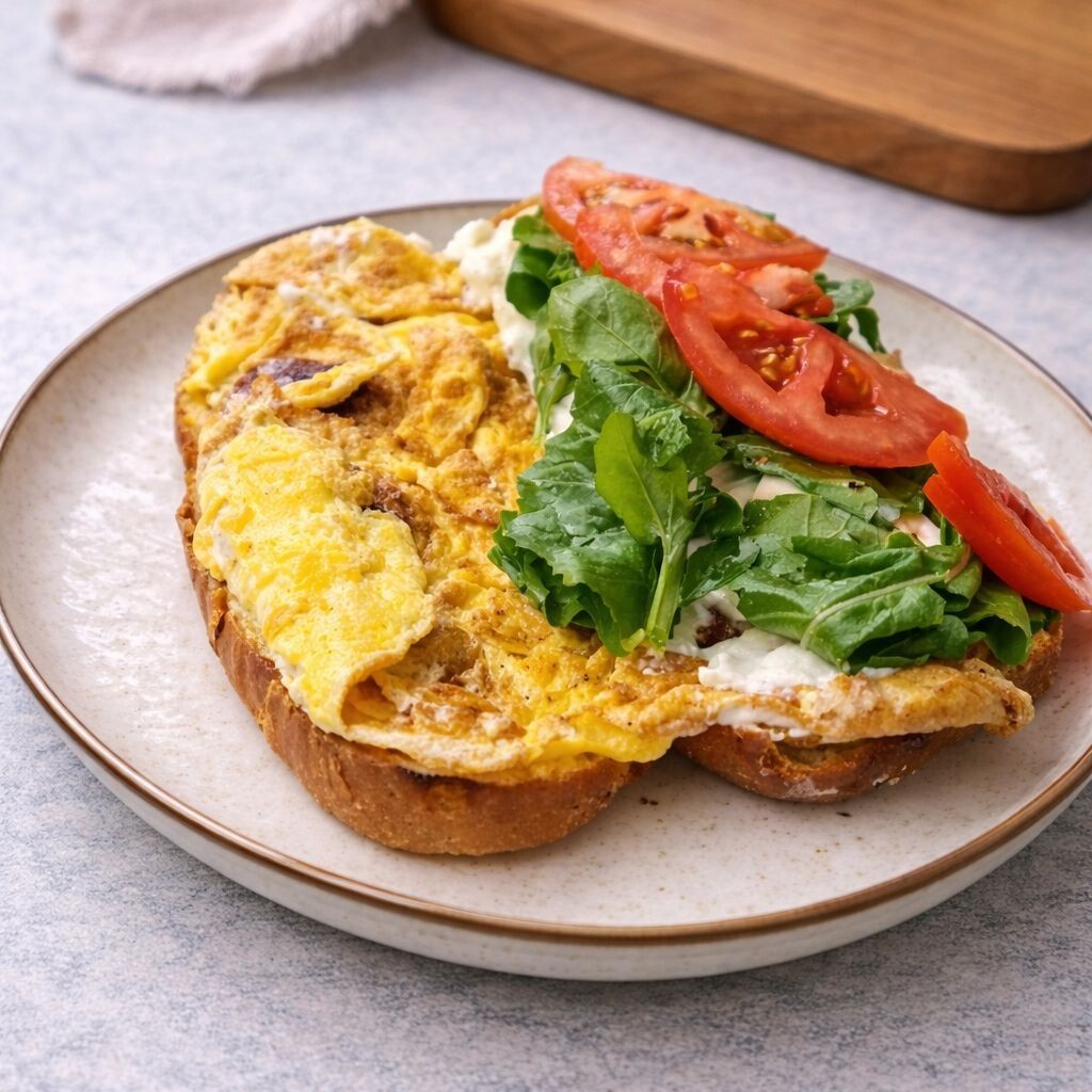 Sucuklu Omlet Sandviç
