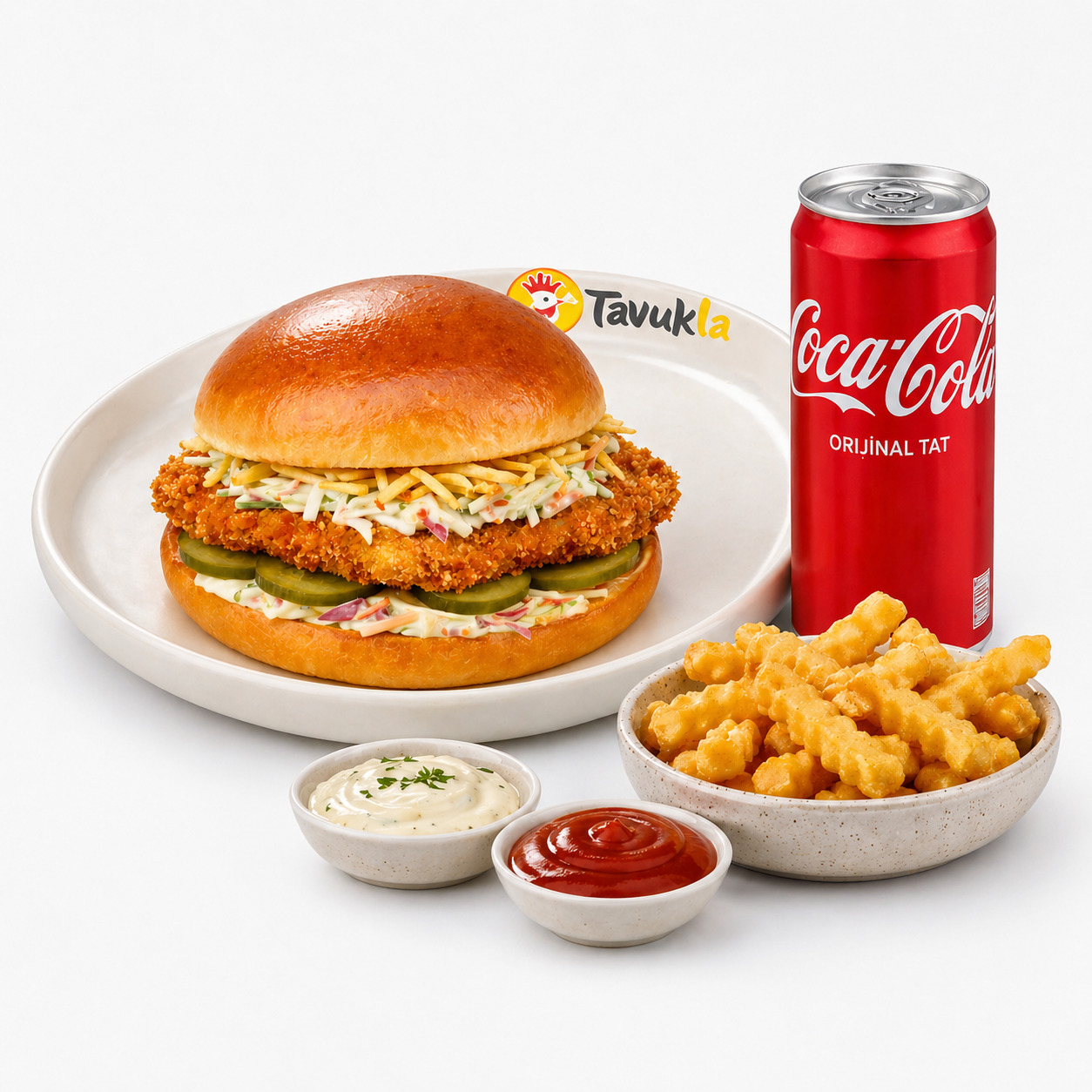 Tavuk Shnitzel Burger & Coca-Cola Menü