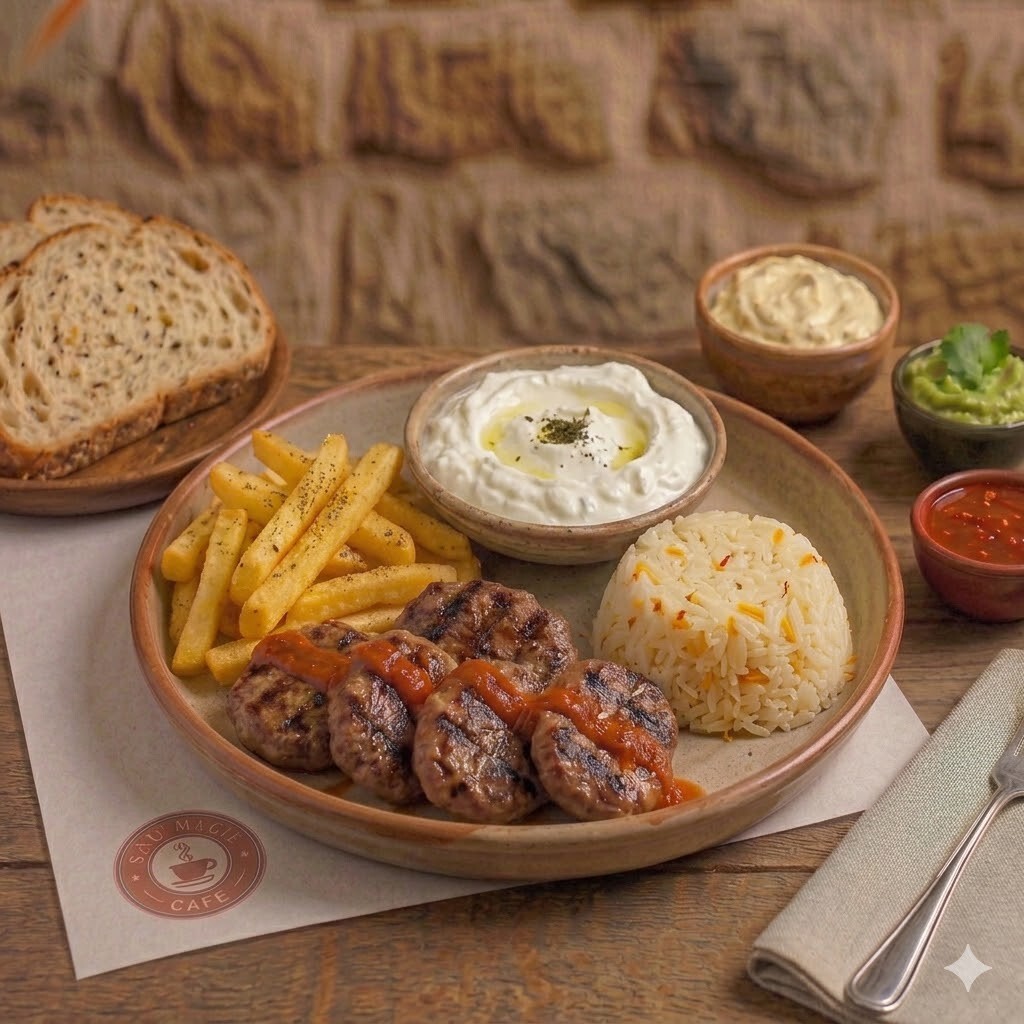 Süzme Yoğurt Köfte Tabağı