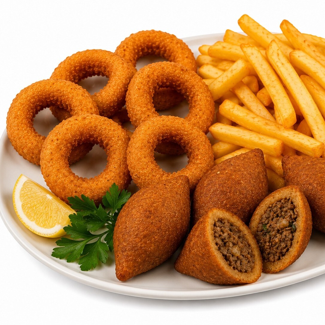 6'lı Soğan Halkası + Patates + 1 Adet İçli Köfte