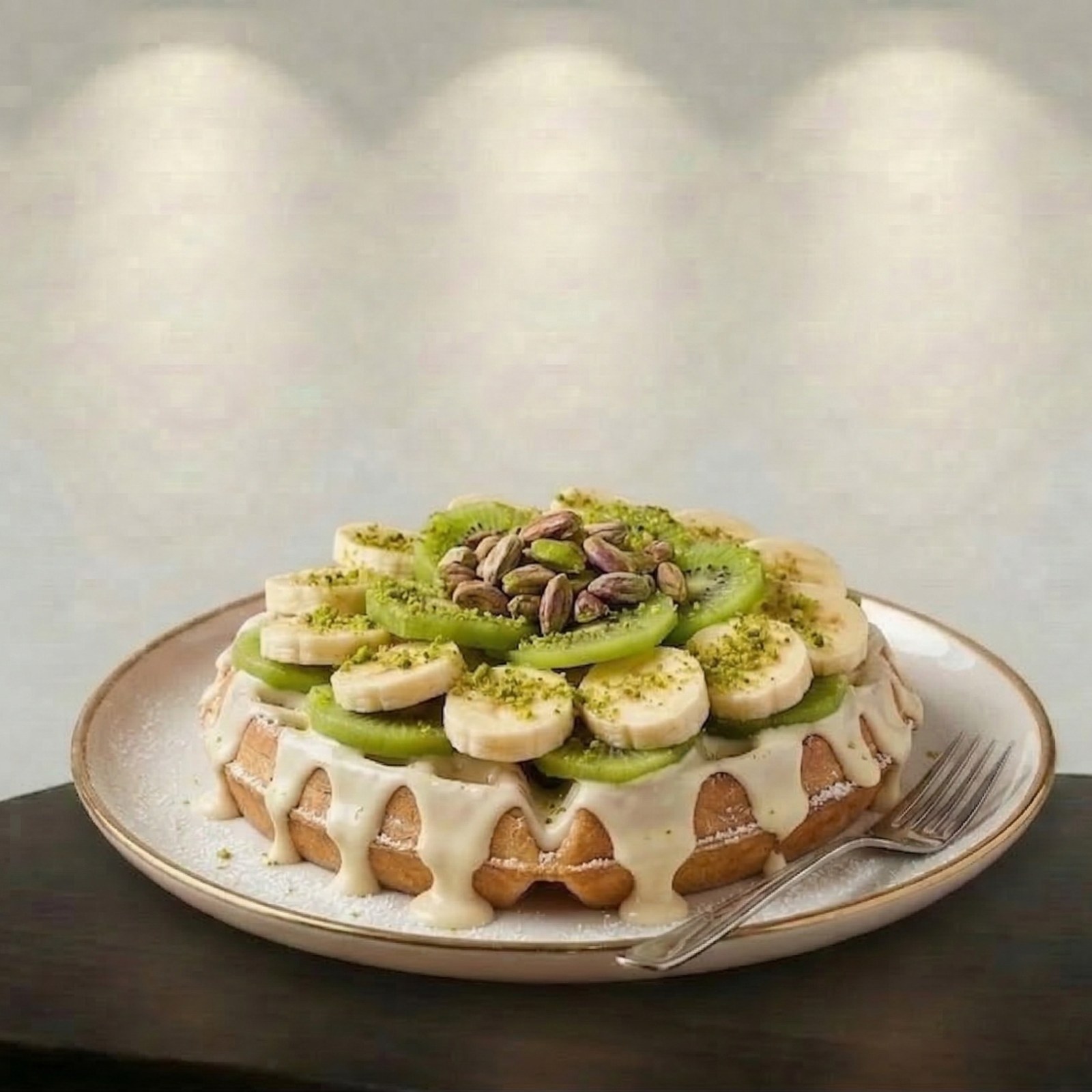 Tropik Beyaz Çıtır Waffle (Büyük Boy)
