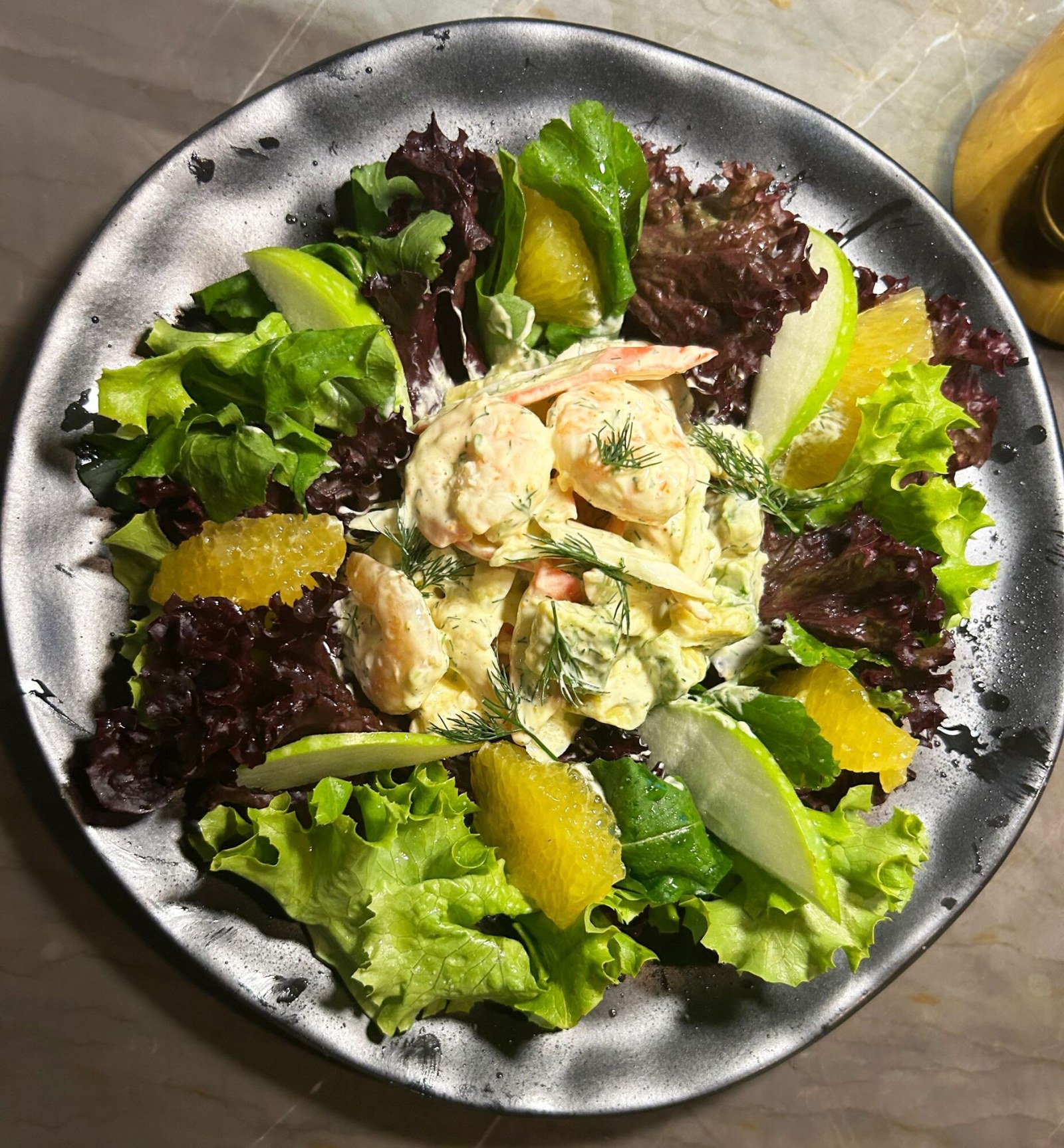 Karidesli Yeşil Salata