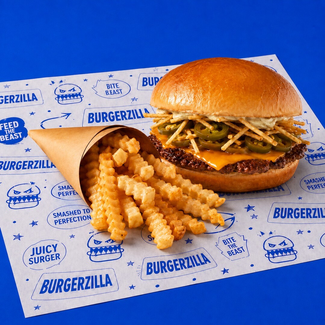 Single Jalapeno Smash Burger & Patates Kızartması