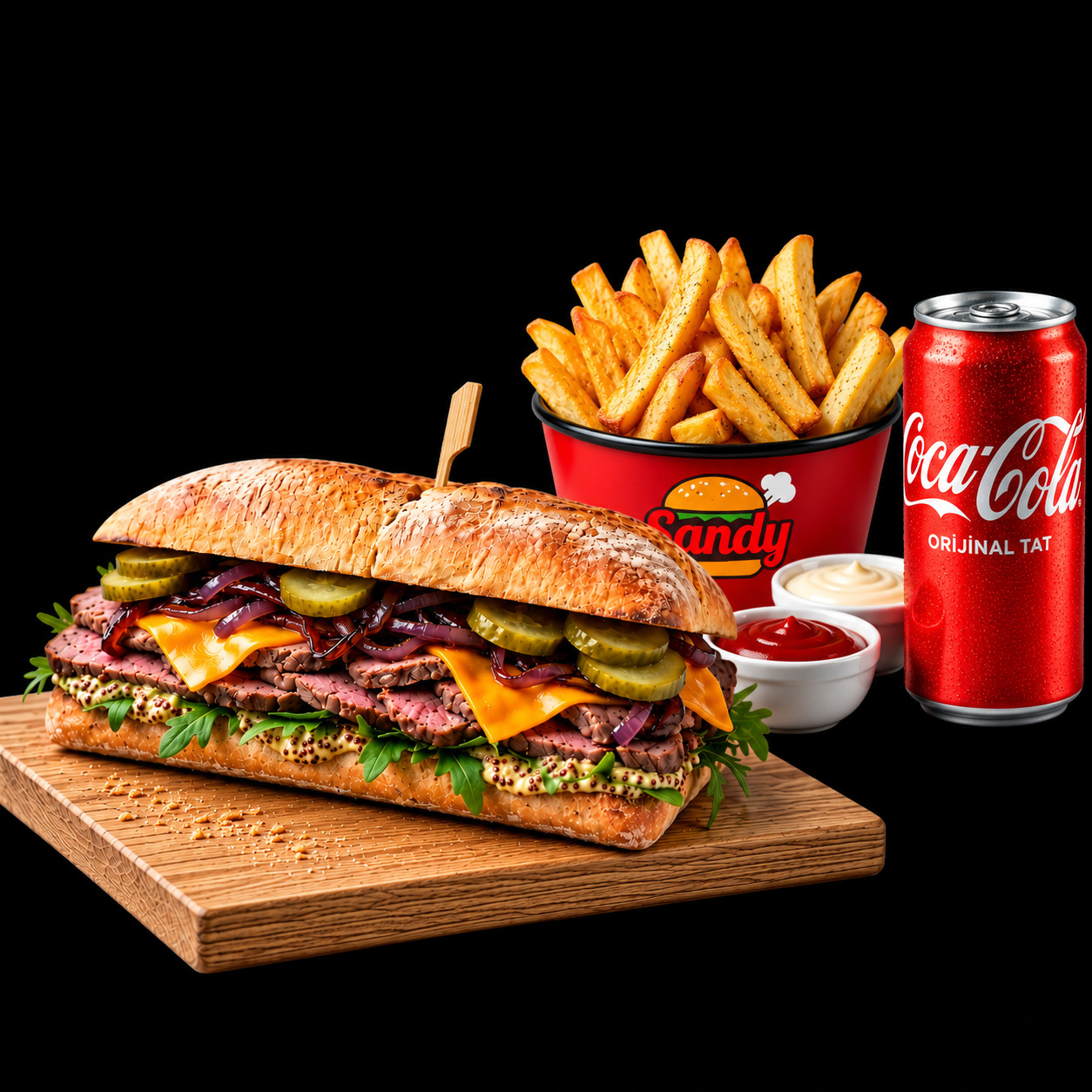 Roast Beef Deluxe Ciabatta Sandviç Menü