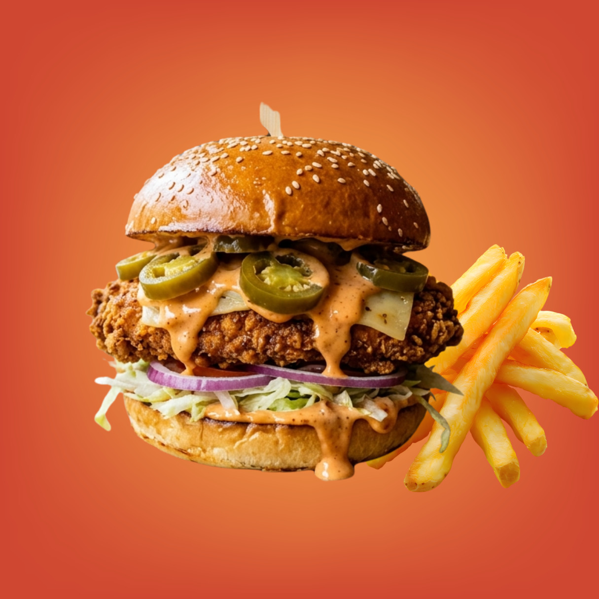 Jalapeno Çıtır Tavuk Burger