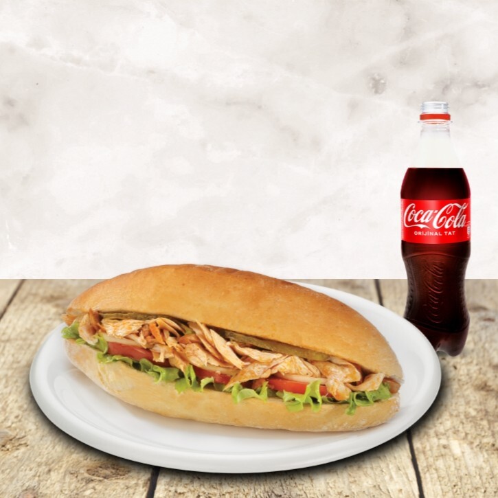 200 Gr Tavuk Döner ile Lezzeti Büyük 450 Ml Cola Cola