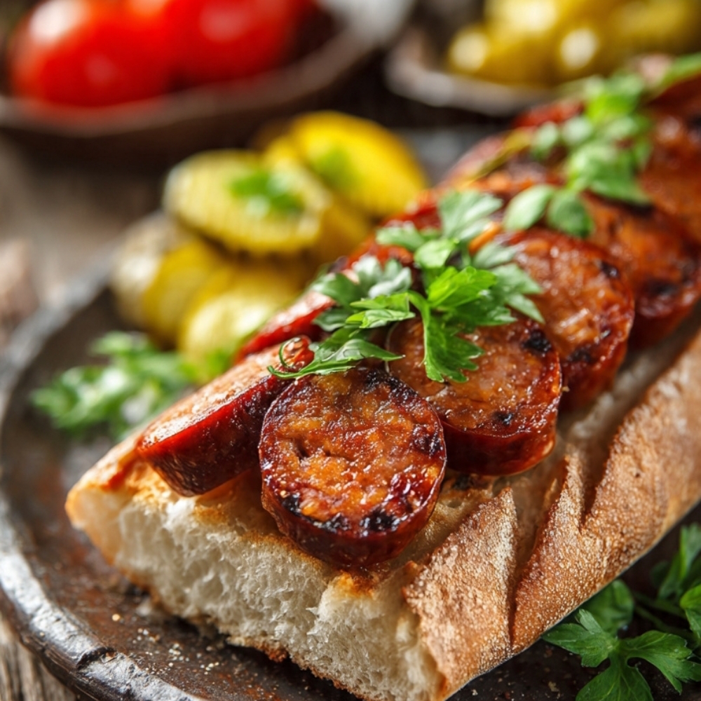 Sucuk Ekmek Bakkal Ekmeği Tam
