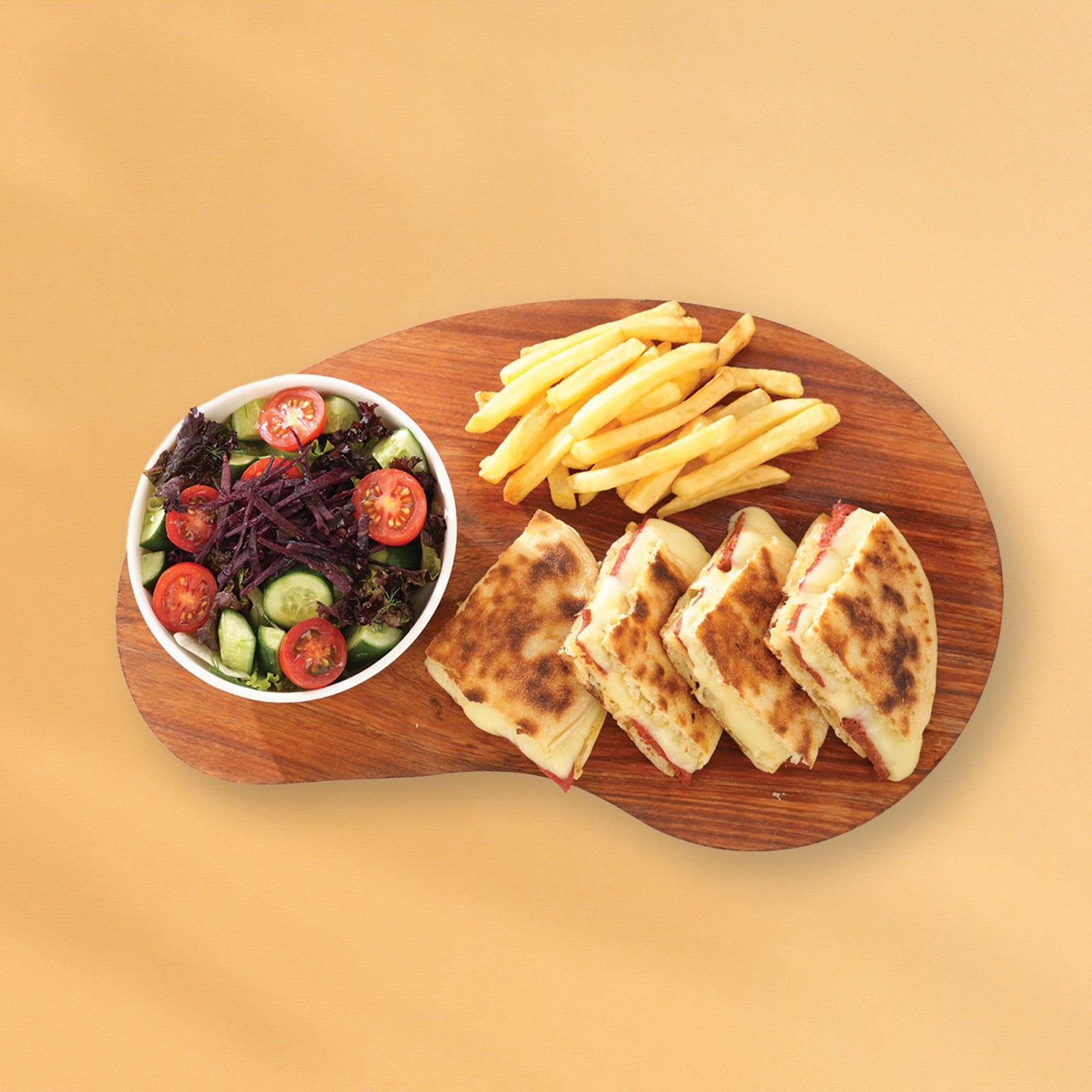 Sucuklu Bazlama Tost