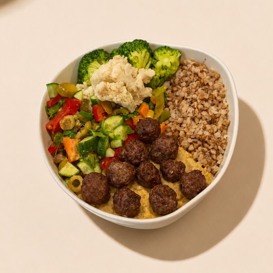 Sebzeli Köfte Bowl