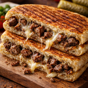 Kavurmalı Kaşarlı Tost