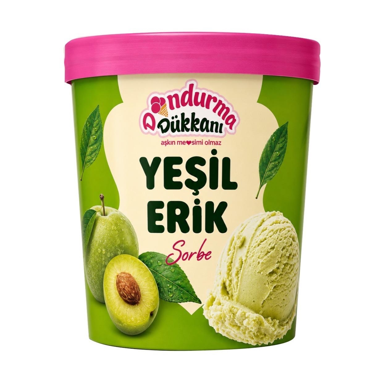 Yeşil Erik Sorbe Dondurma Dükkanı 400 Gr