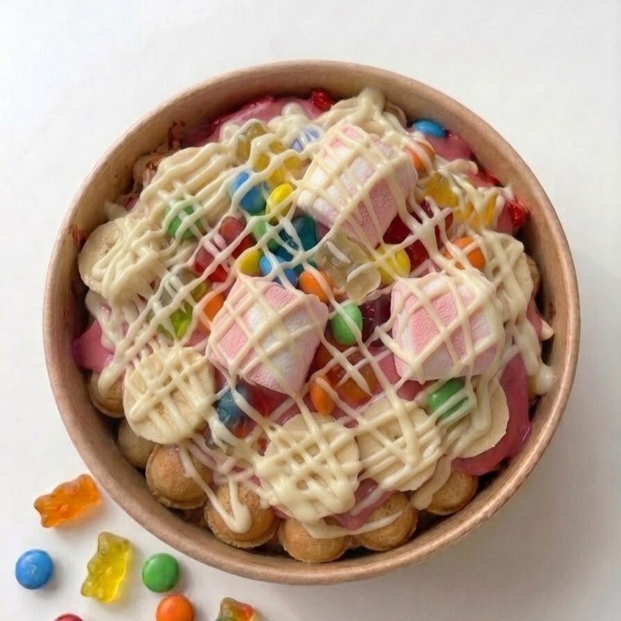 Candy Mix Bubble Kova Waffle (1 - 2 Kişilik)