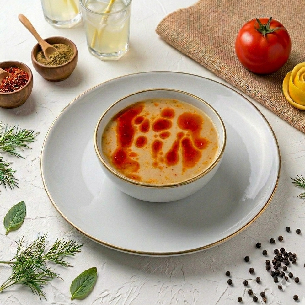 Köz Patlıcan Çorbası