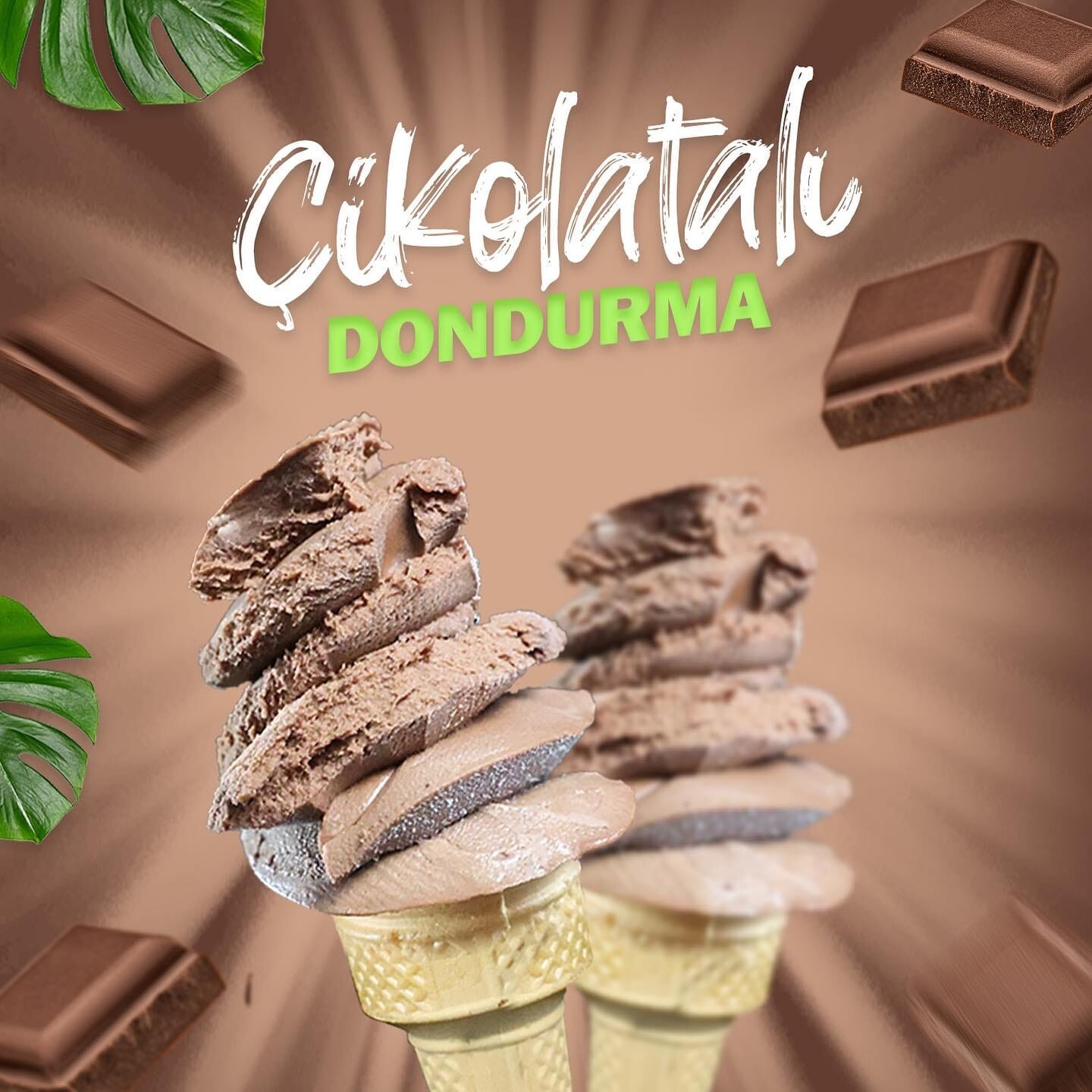 Çikolatalı Kakaolu Dondurma (500Gr)