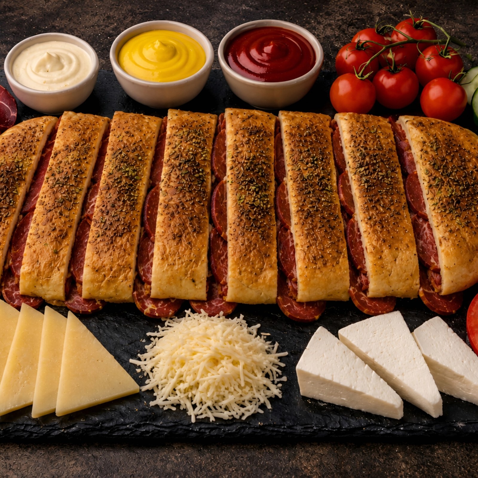 Tam Ekmek Sucuklu Tost