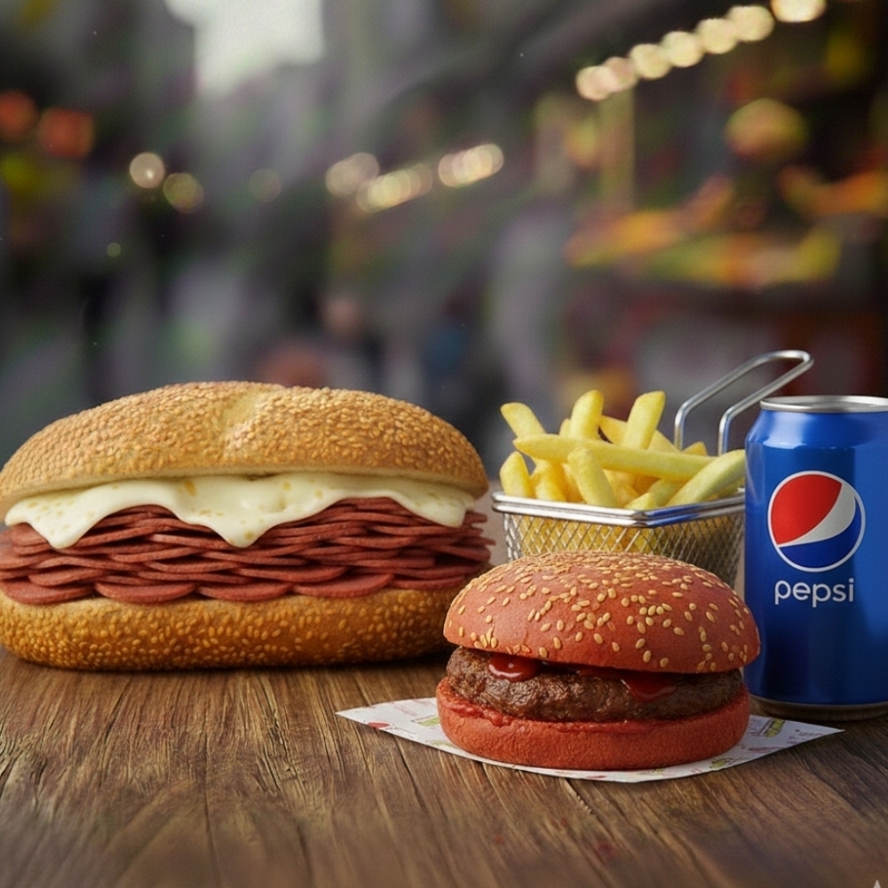 Islak Hamburger ve Kumru Menü