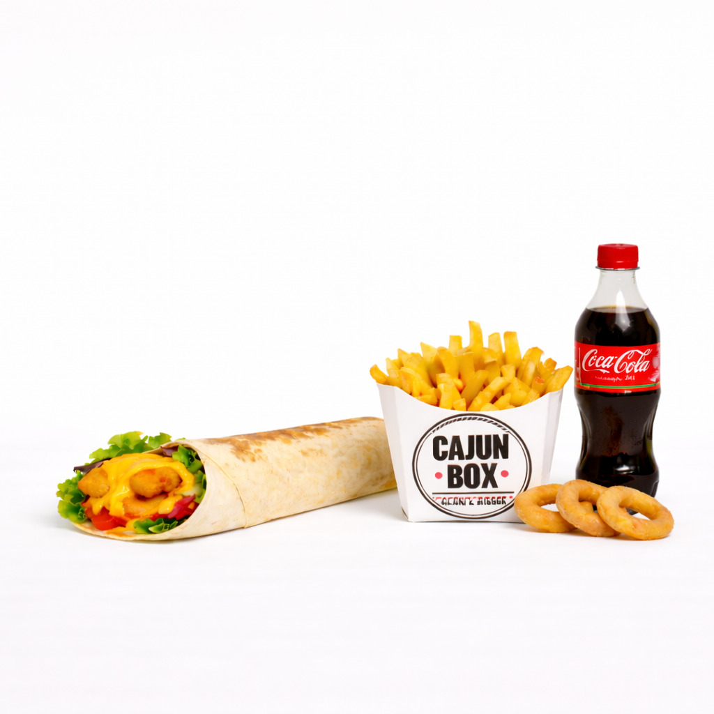 Cheddarlı Cajun Wrap Menü