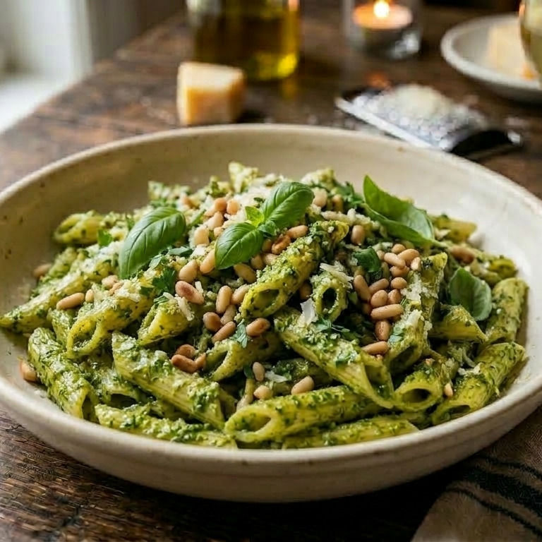 Fesleğenli Penne