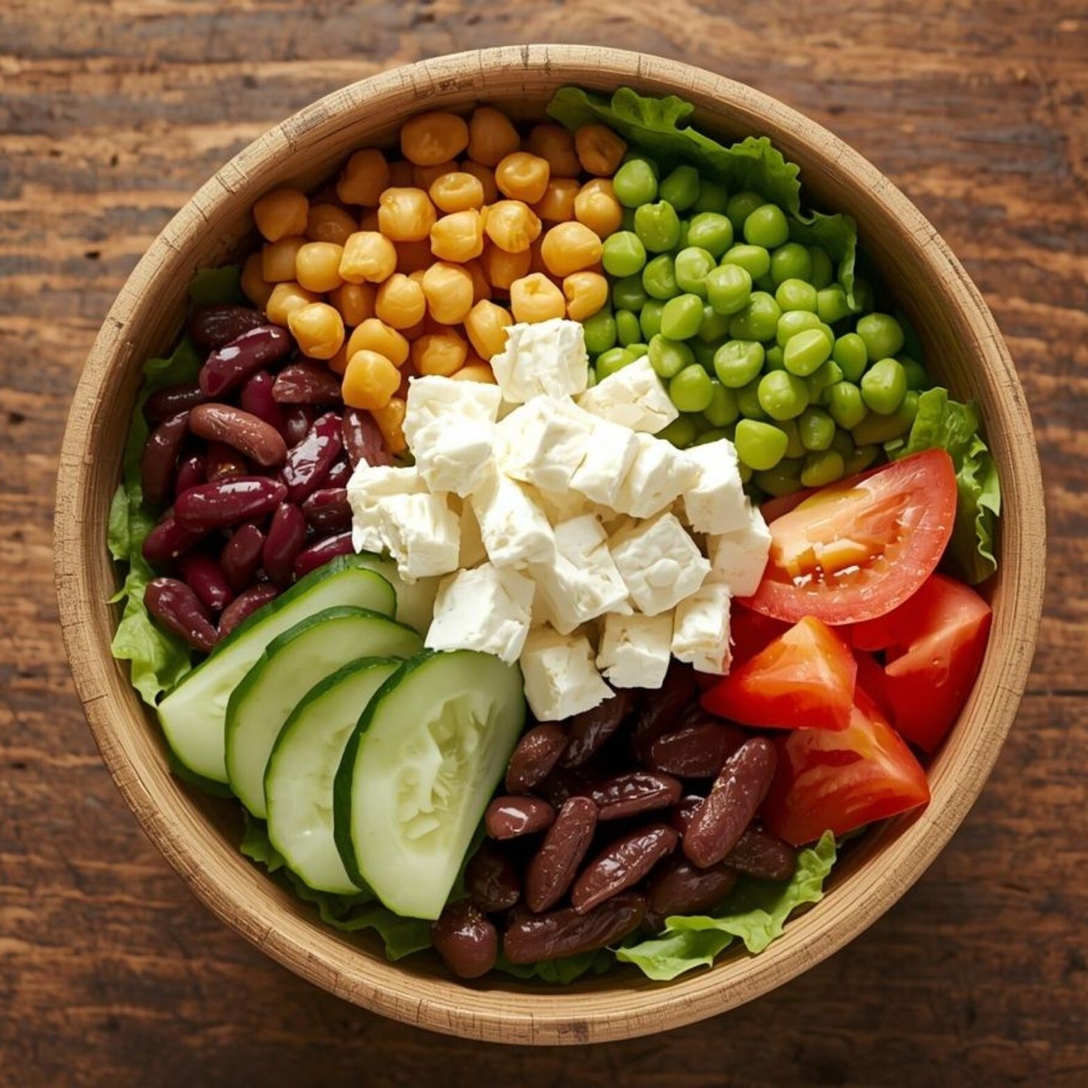 Proteinli Beyaz Peynirli Salata