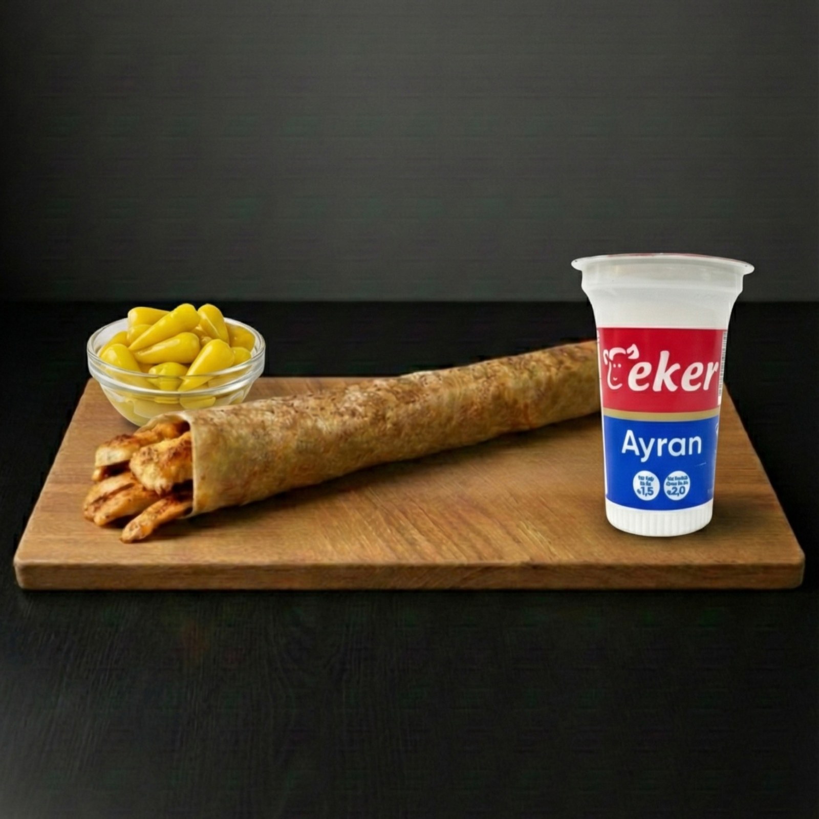 Tavuk Döner (Large 45 cm.) Menü