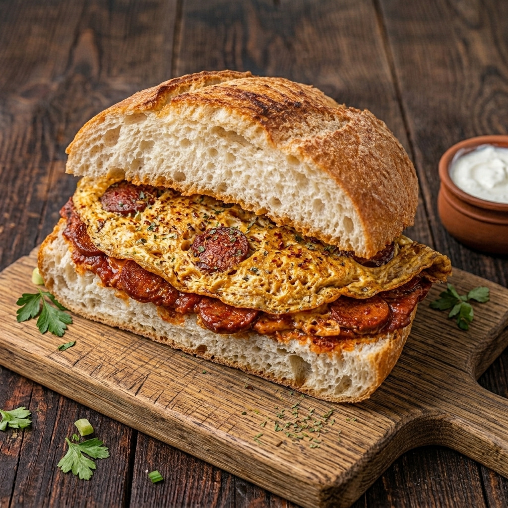 Sucuklu Yumurtalı Tost