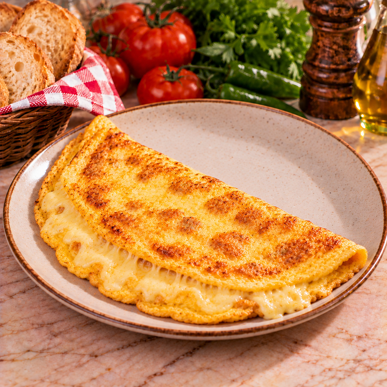 Kaşarlı Omlet
