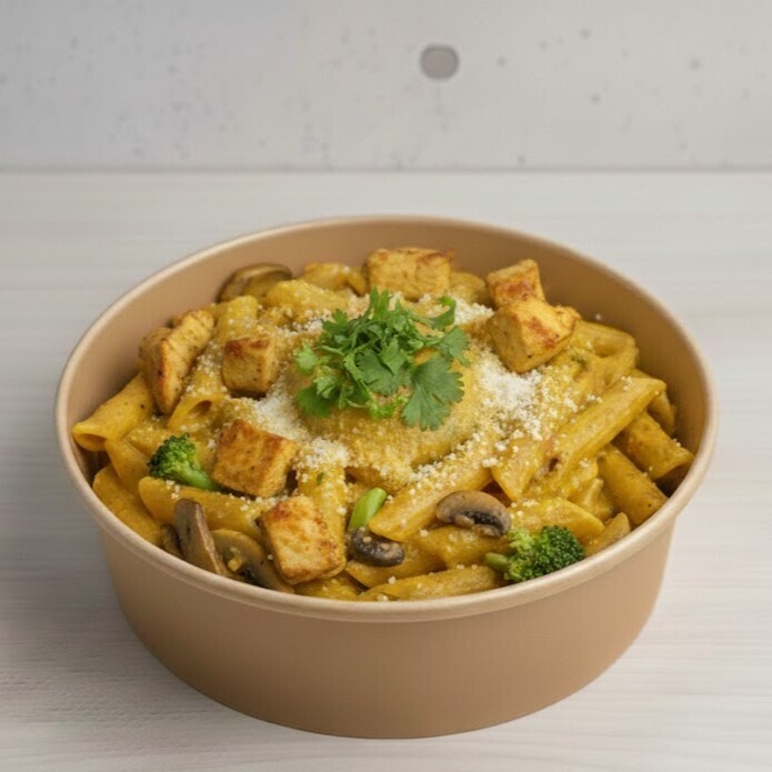 Pasta al Curry Pollo, Funghi e Verdure (Code 12)