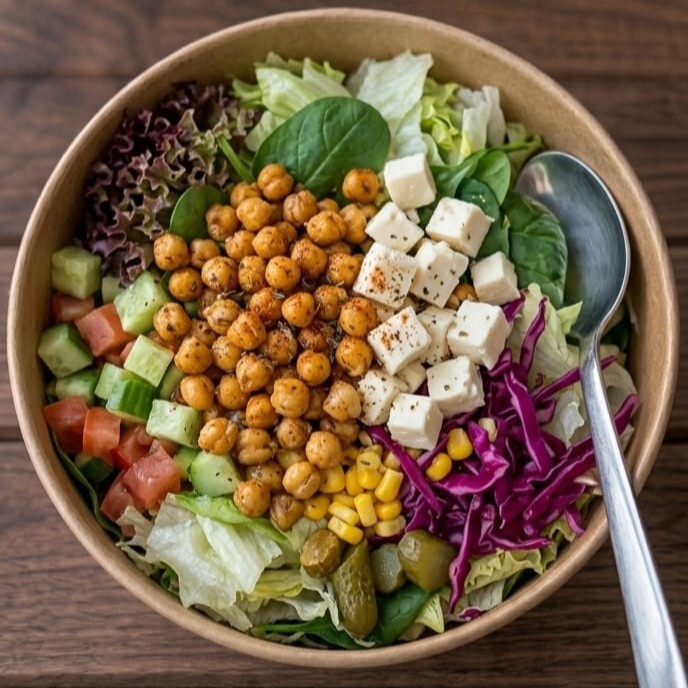 Çıtır Nohutlu İzmir Tulumlu Salata