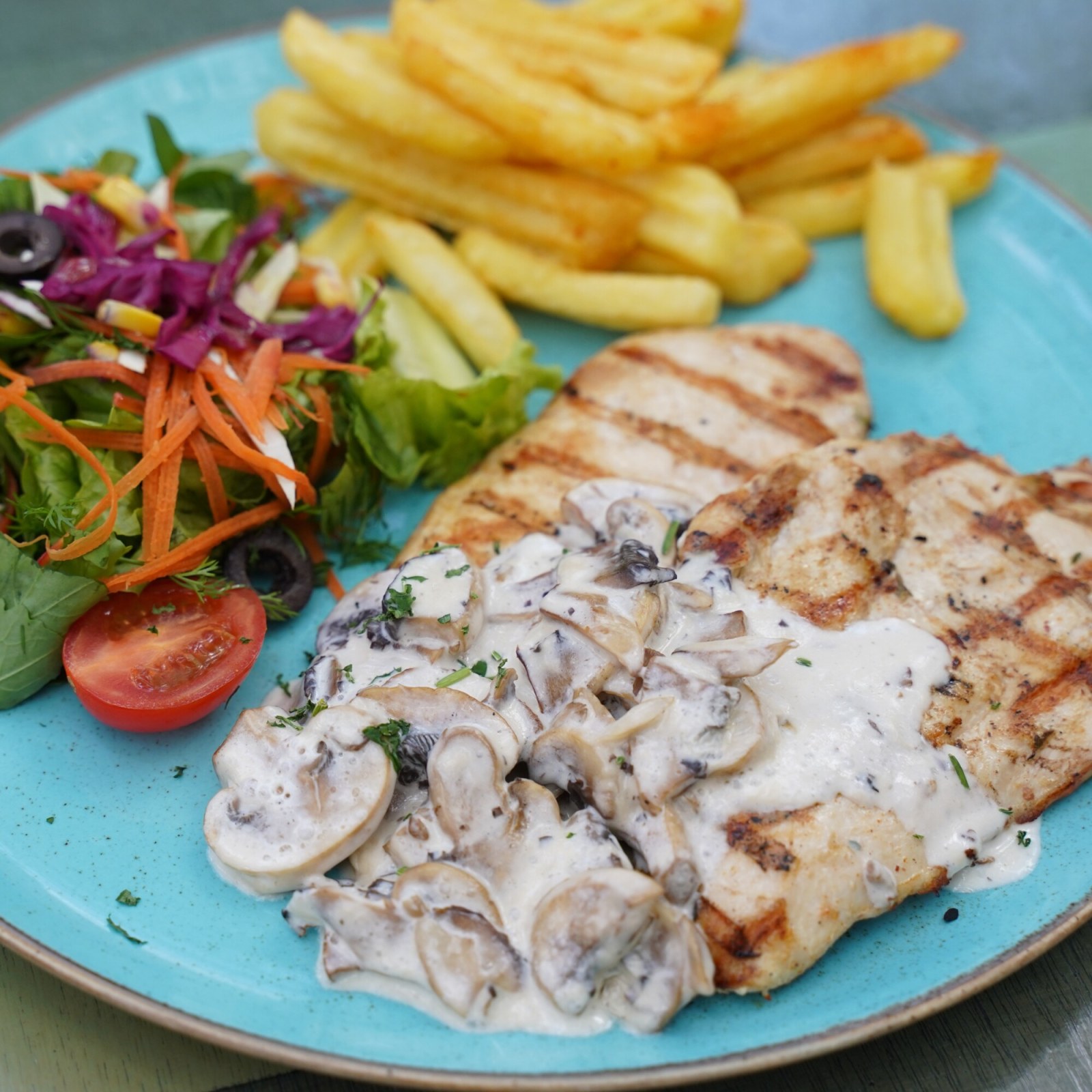 Kremalı Mantar Soslu Tavuk