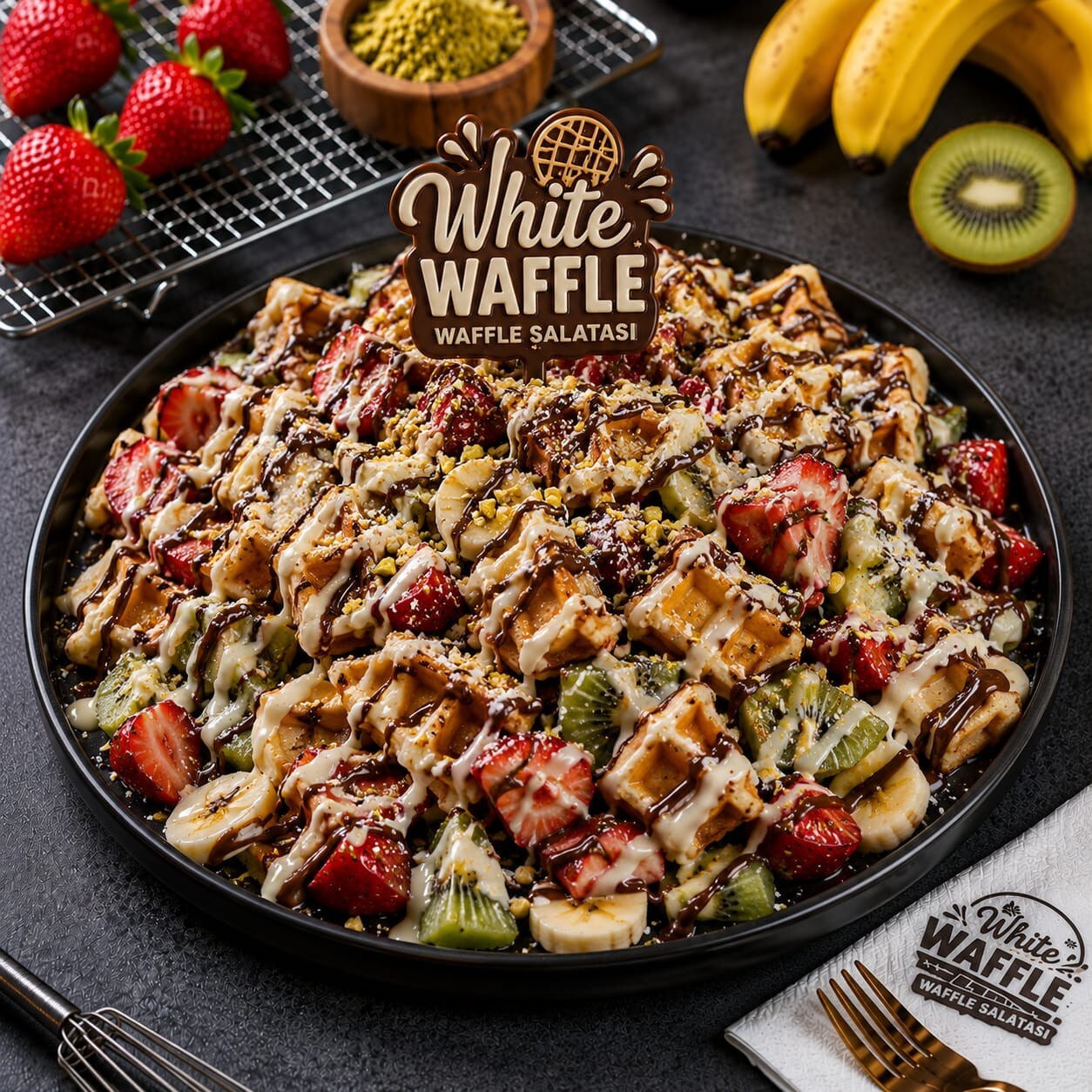 Waffle Salatası Menü