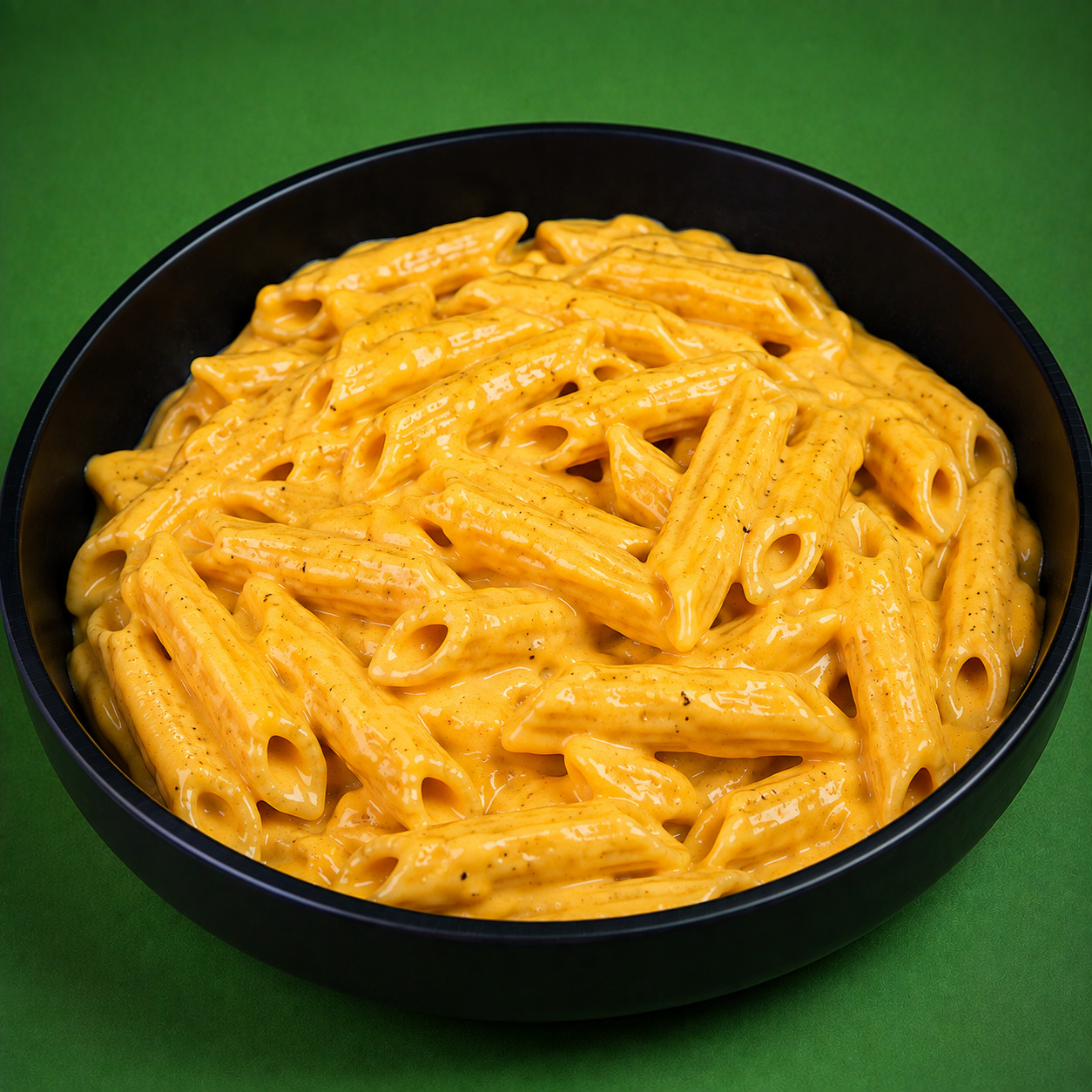 Tavuksuz Cheddar Soslu Penne Makarna