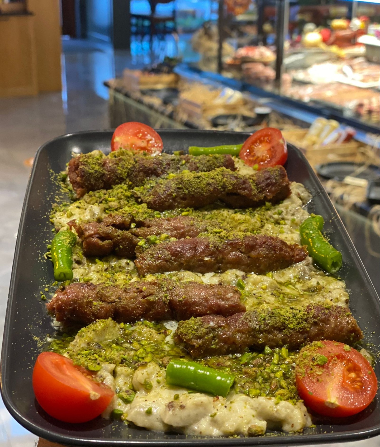 Fıstıklı Patlıcan Kebabı