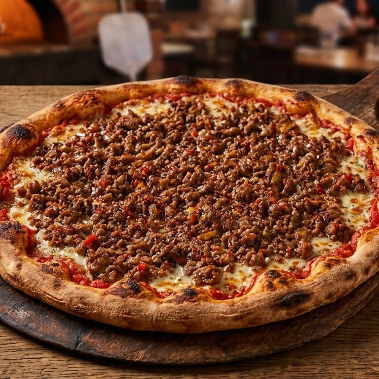 Kıymalı Pizza(Orta Boy)