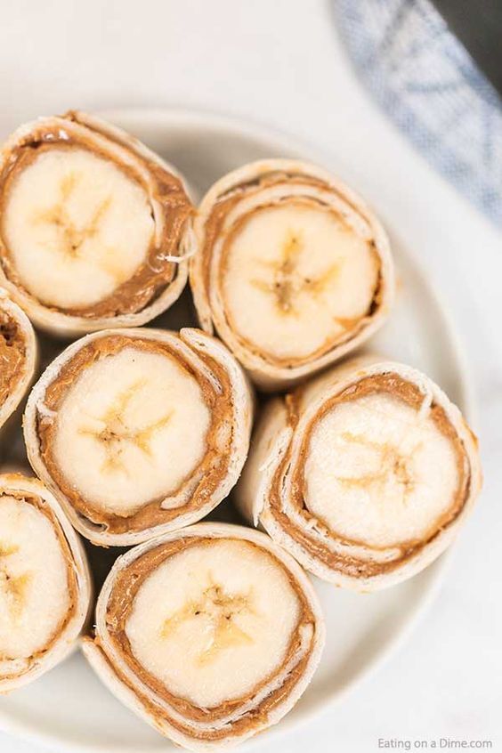 Peanut Butter And Banana Roll-Ups