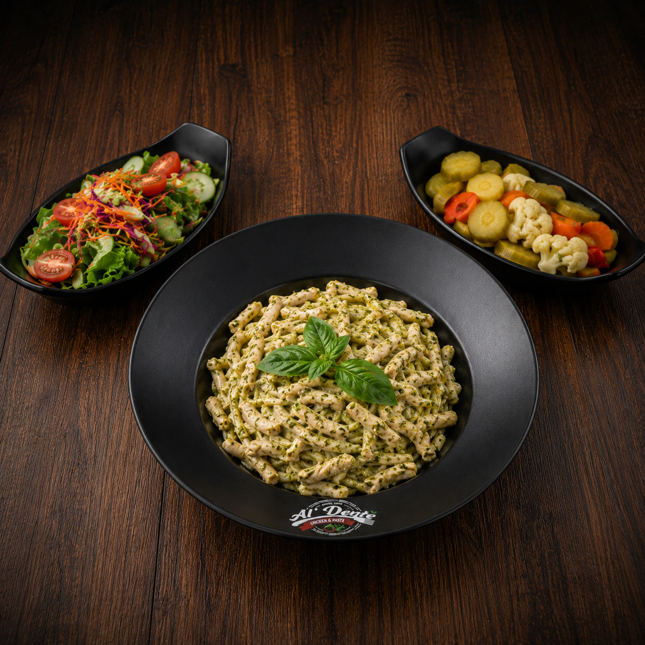 Tavuklu Pesto Soslu Spagetti