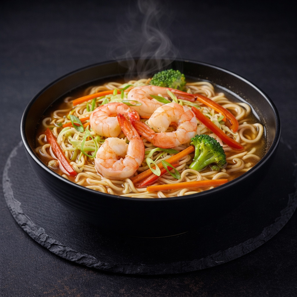 Karidesli Ramen Çorbası