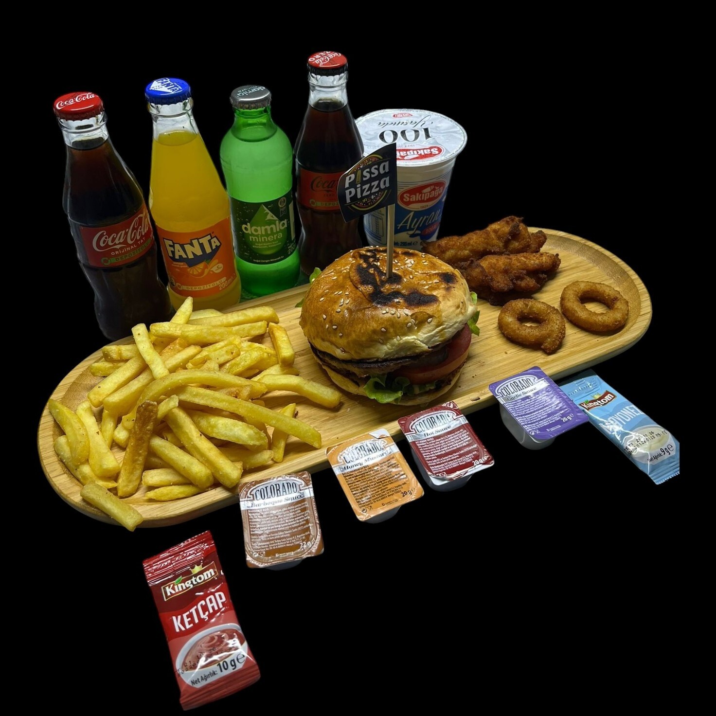 King Burger Menü