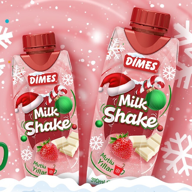 Dimes Milkshake Çilek-Vanilya