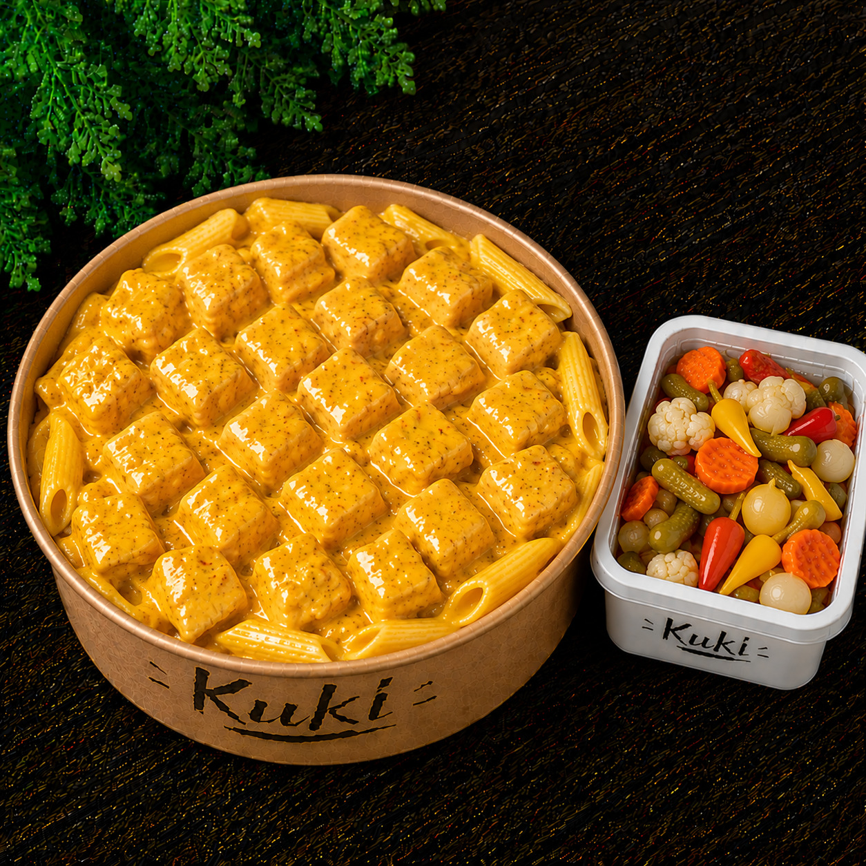 Kuki Köri Soslu Tavuk Makarna toplam 500gr