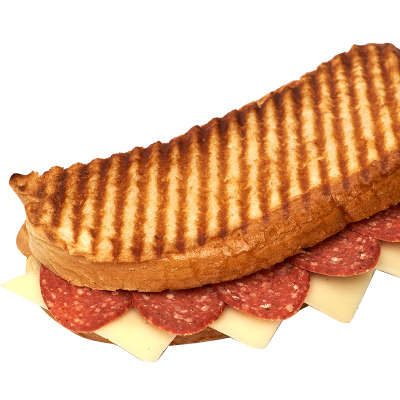 Ayvalık Ekmeğine Sucuklu Kaşarlı Tost