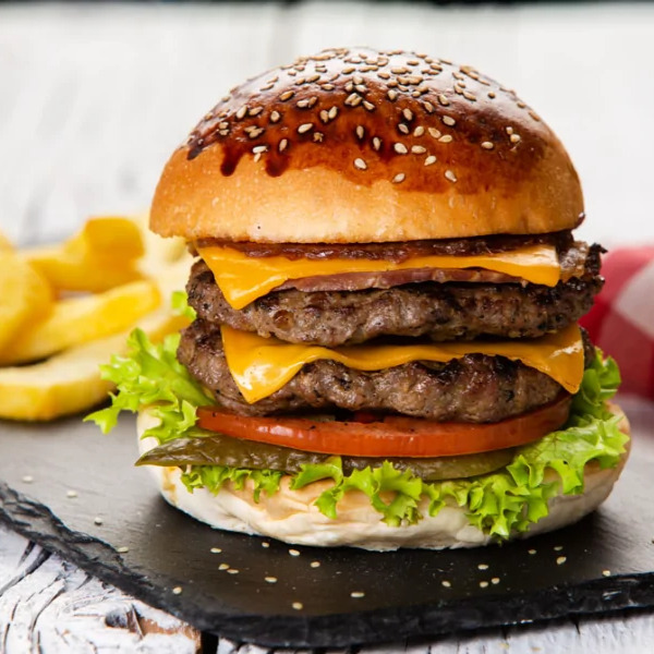 Duble Hamburger Menü