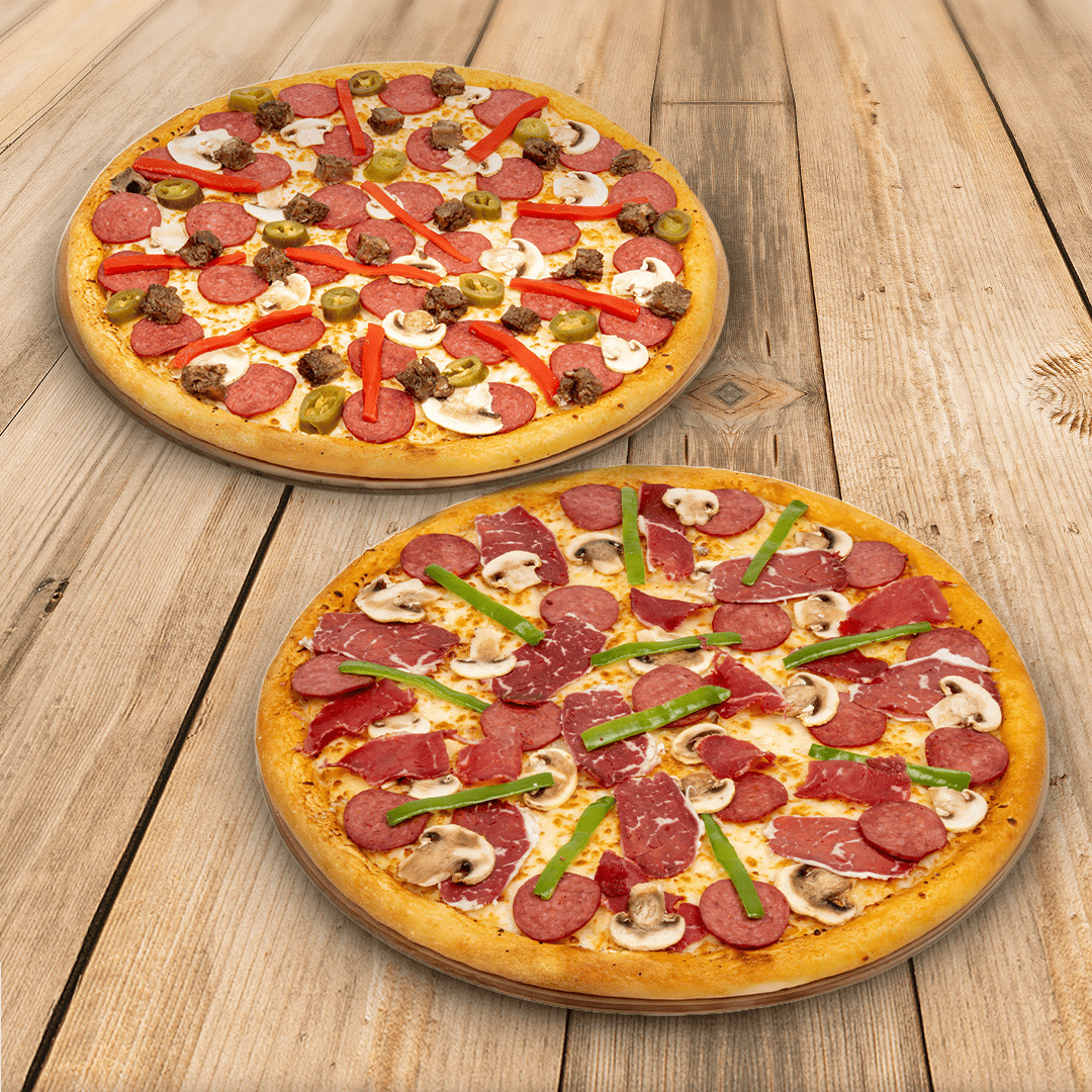 2'li Gurme Pizza (Orta) Menü