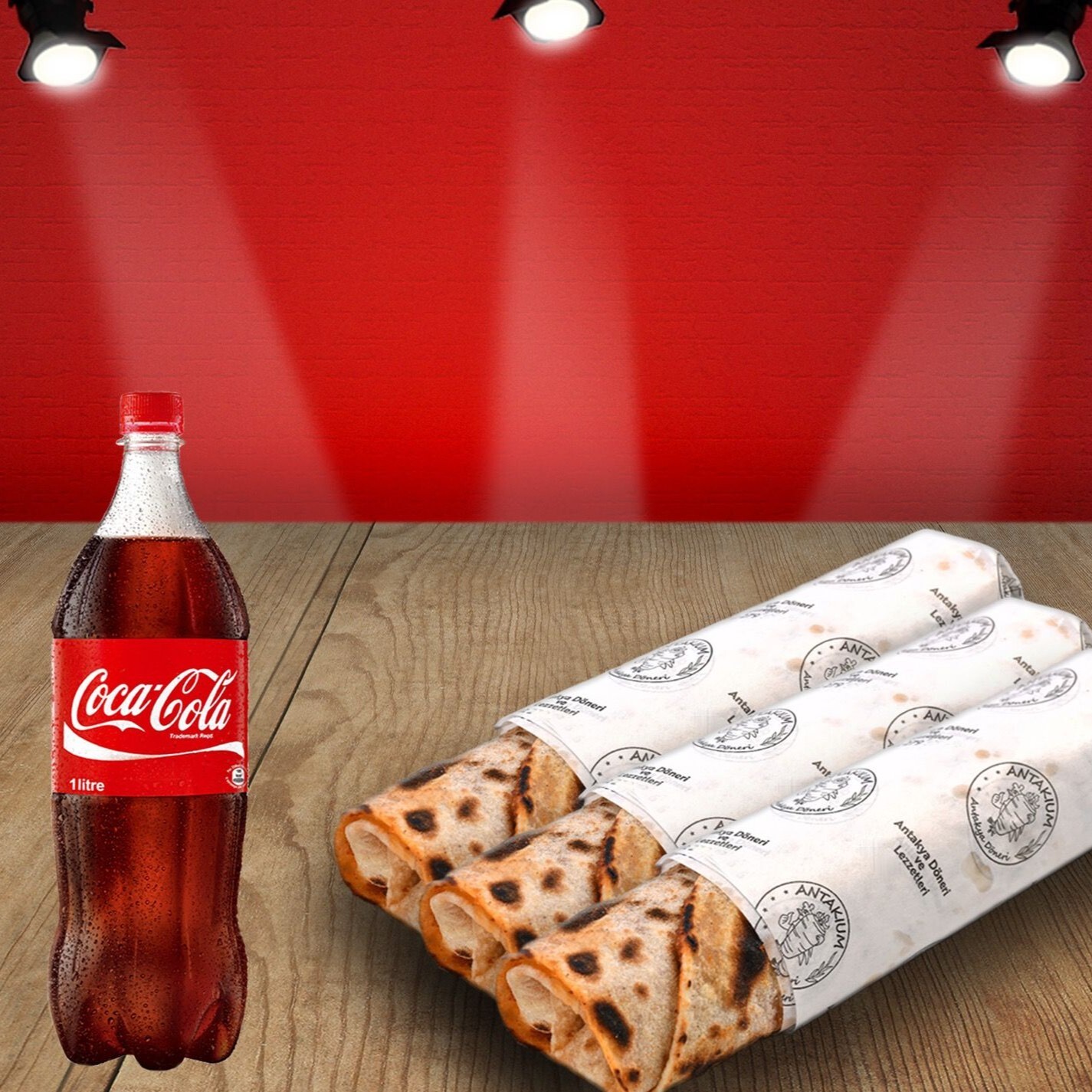 3Lü İskenderun Döner 1lt Cola Menü