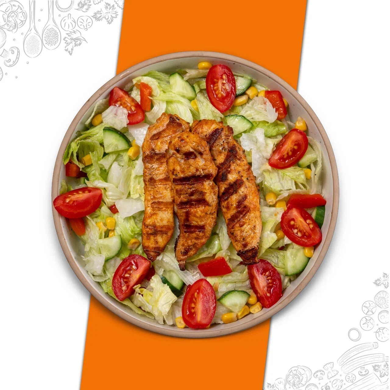 Izgara Tavuk Salata