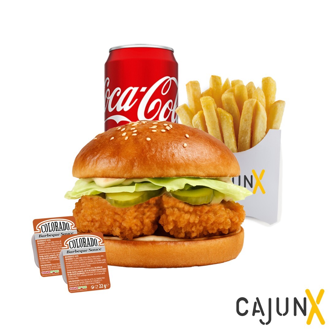 Cajunx Burger Menü