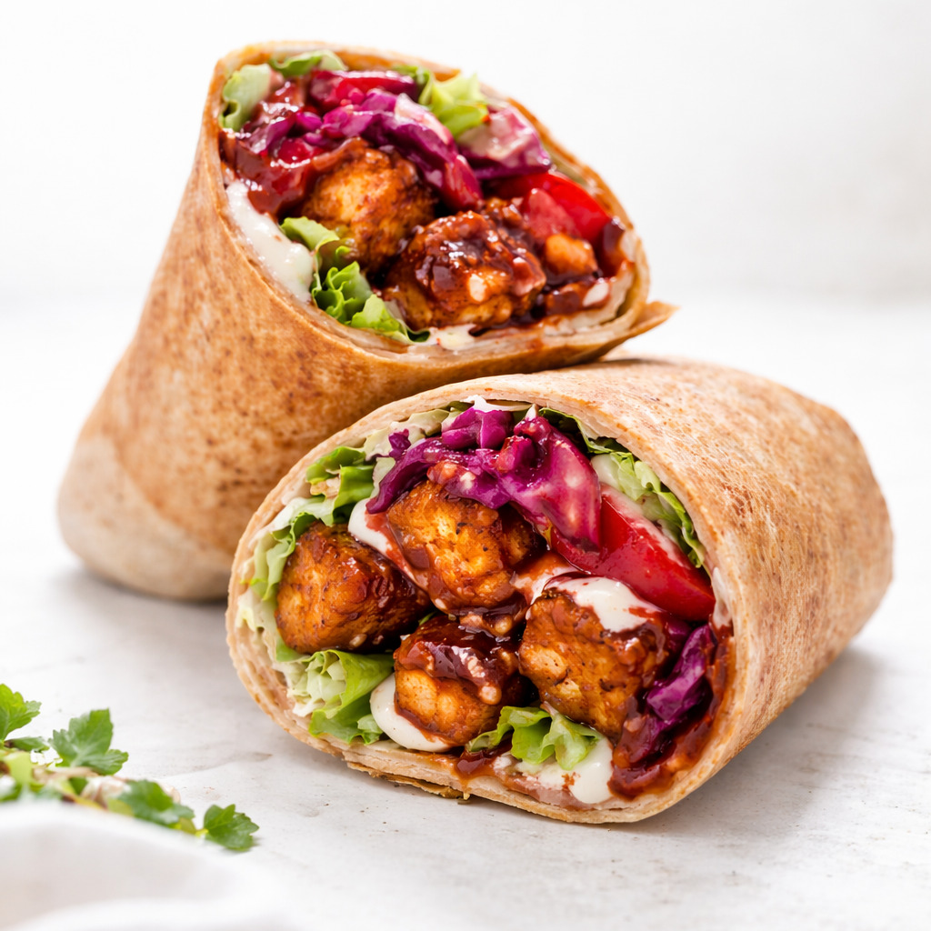 Barbekü Soslu Tofu Wrap