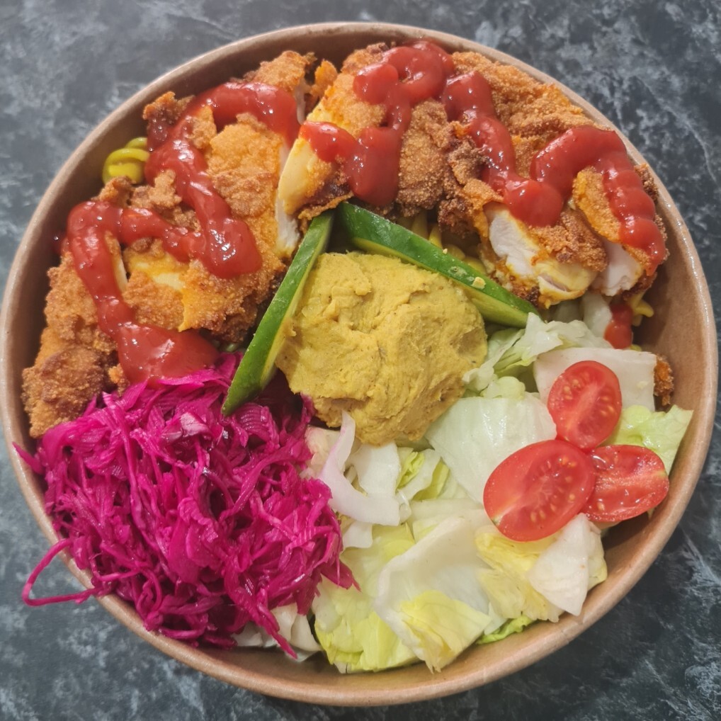 PSM Acı Sos Humus Çıtır Tavuk & Spicy Sauce Hummus Crispy Chicken