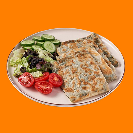 Ispanaklı Peynirli Gözleme Tabağı